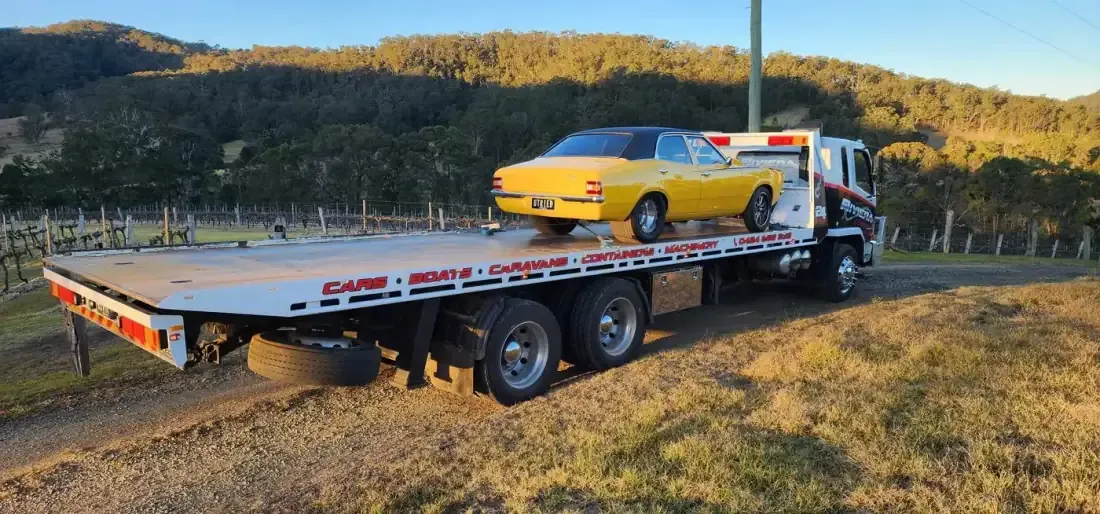 Riviera Towing — Classic Ford Falcon — vineyard pickup in Bairnsdale & East Gippsland, Victoria