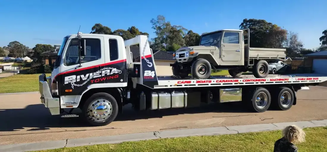 Riviera Towing — Classic FJ40 Land Cruiser transport in Bairnsdale & East Gippsland, Victoria